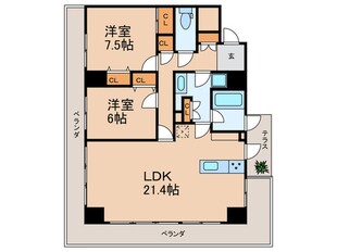 くるめくらす 花畑の物件間取画像